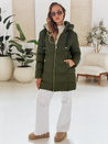Damen Winterjacke mit Kapuze GABRIELLE grün Dstreet TY4364