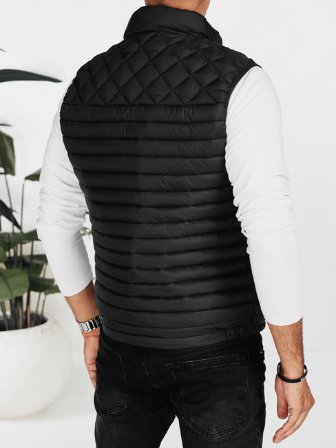 Herren Steppweste schwarz Dstreet TX5076