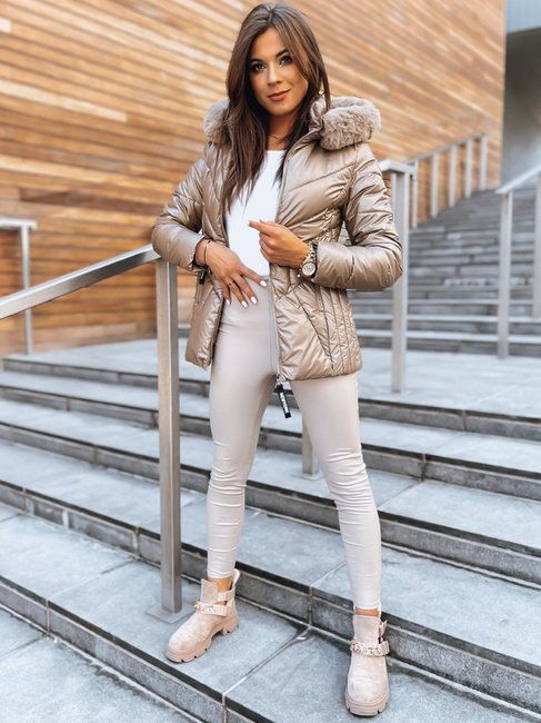 Damen Winterjacke HAZEL SOFT Farbe Gold DSTREET TY3692 