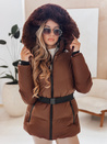 Damen Winter Steppjacke mit Kapuze LOVELINA braun Dstreet TY4953