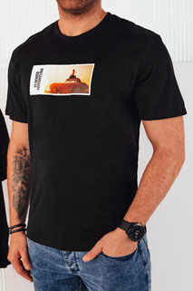 Herren T-shirt mit Aufdruck Farbe Schwarz DSTREET RX5485