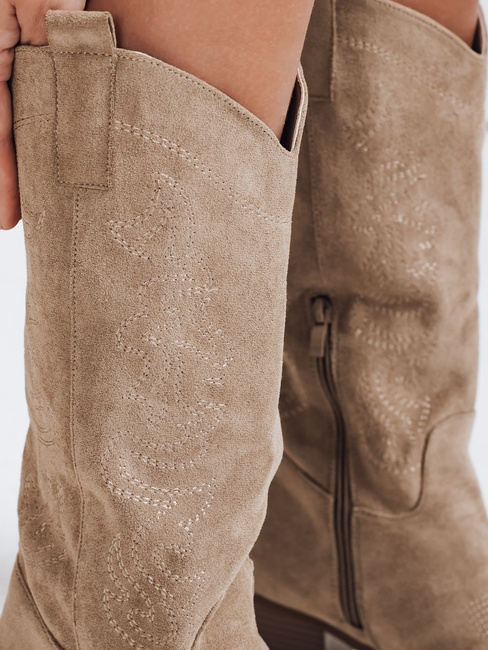 Damen Cowboystiefel beige Dstreet ZY1091