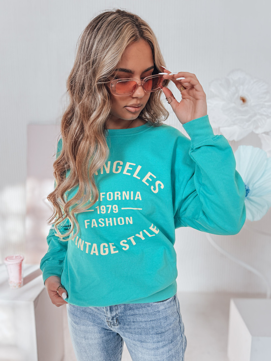 Damen Sweatshirt in Einheitsgröße KALISTYLE türkis Dstreet BY1361