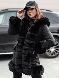 Damenjacke mit Pelz FURRWINT schwarz Dstreet TY4772_3