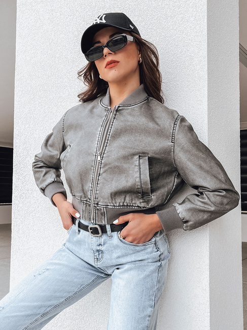 Damen Bomberjacke SANTOL Farbe Grau DSTREET TY4340