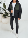 Herren Winterjacke mit Kapuze grün Dstreet TX5040
