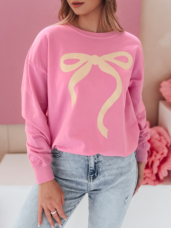 Damen Sweatshirt in Übergröße SOFTTIE rosa Dstreet BY1375