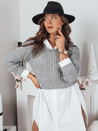 Damen Lange Pullover VALENTIS Farbe Hellgrau DSTREET MY1816