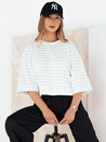 Damen Bluse mit kurze Ärmeln TAUSE Farbe Weiß DSTREET RY2462