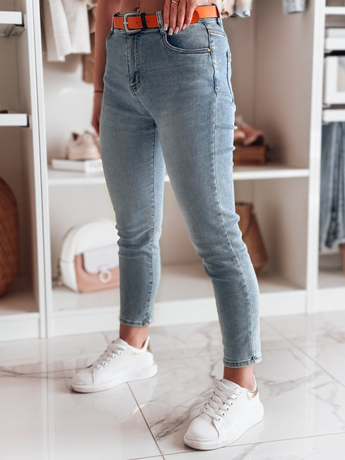 Damen Denim Slim Fit Hose CURVITA blau Dstreet UY2471