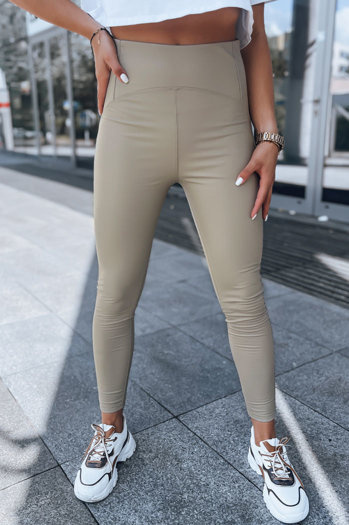 Damen Waxhose WAXED CHIC Farbe Beige DSTREET UY1561