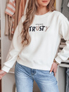 Damen Sweatshirt in Übergröße mit Stickerei SOFTRUS ecru Dstreet BY1411