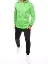 Herren Trainingsanzug-Set Farbe Grün-Schwarz DSTREET AX0646