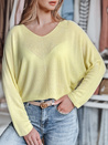 Damen Pullover in Einheitsgröße NORVAN lemon Dstreet MY2456