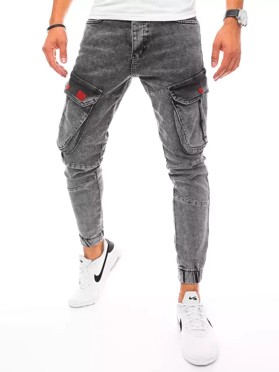 Herren Jeans Joggerhose Hellgrau Dstreet UX3255