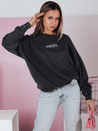 Damen Sweatshirt in Einheitsgröße HALOAURA graphit Dstreet BY1347