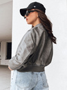 Damen Bomberjacke SANTOL Farbe Grau DSTREET TY4340