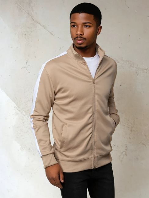 Herren Sweatshirt mit Reißverschluss Farbe Khaki DSTREET BX5564