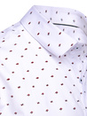 Herren Langarmhemd gemustert weiß Dstreet DX2607