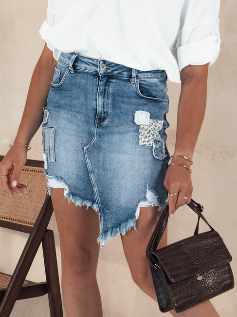 Damenrock TRENDY LOVE blau Dstreet CY0460