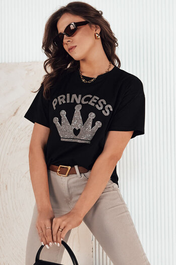 Damen-T-Shirt PRINCY schwarz Dstreet RY2389