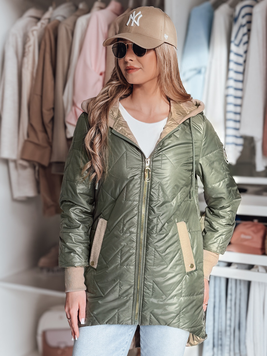 Damen Übergangs-Steppjacke ROSSANA grün Dstreet TY4834