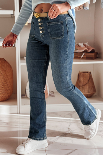 Damen Denim Schlaghose BELLFLO blau Dstreet UY2493