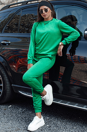 Damen Trainingsanzug Set MILIAN grün Dstreet AY1102