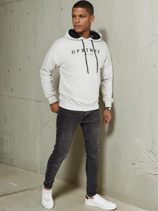 Herren Sweatshirt mit Aufdruck Farbe Grau DSTREET BX5679