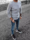 Herren Klassische Pullover Farbe Hellgrau DSTREET WX1989