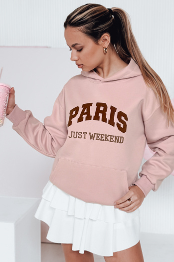 Damen-Kapuzenpulli in Übergröße PARISSIA rosa Dstreet BY1455