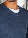 Blauer Herren Pullover mit V-Ausschnitt Dstreet WX2317