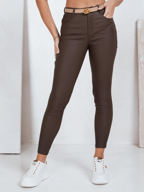 Gewachste braune Damenhose Dstreet UY2763