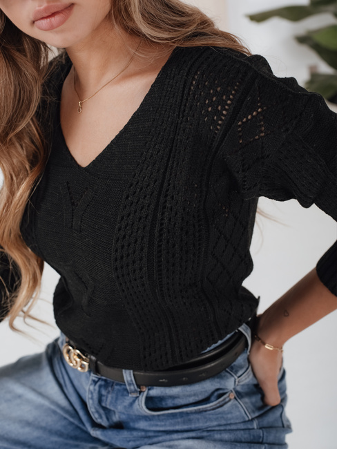 Damen Lange Pullover DARIA Farbe Schwarz DSTREET MY1722