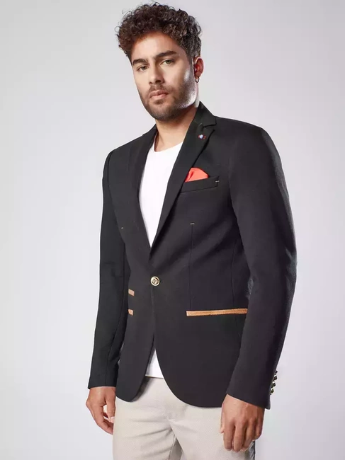Herren Sakko Schwarz Dstreet MX0527