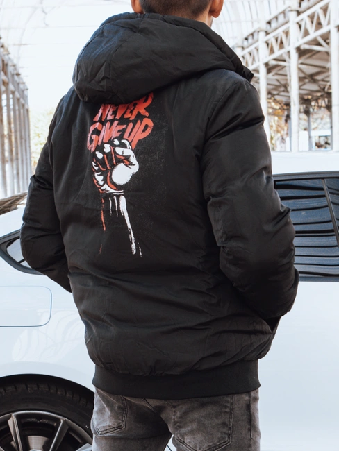 Doppelseitige Herrenjacke schwarz Dstreet TX4298