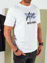 Bedrucktes weißes Herren-T-Shirt Dstreet RX5392
