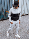 Grauer und schwarzer Herren-Trainingsanzug Dstreet AX0777