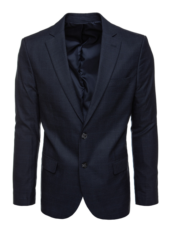 Einreihiger marineblauer Blazer für Herren Dstreet MX06340