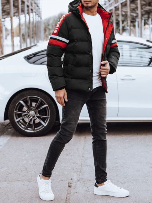 Herren Steppwinterjacke schwarz Dstreet TX4568