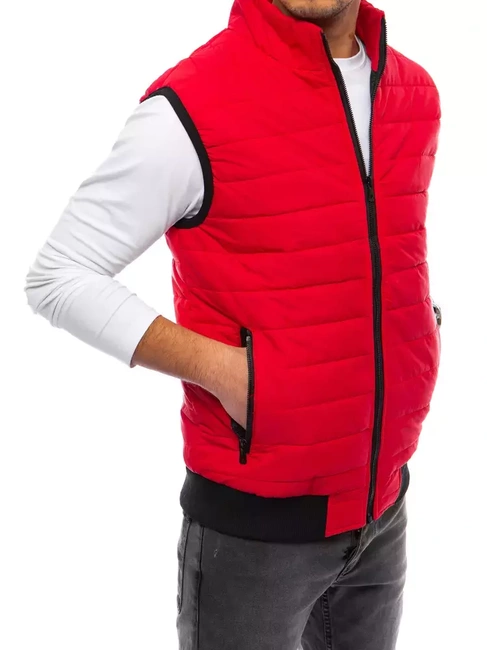 Herren Steppweste Rot Dstreet TX4015