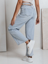 Damen Jeanshose mit weitem Bein FLOWLESS blau Dstreet UY2682