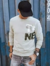 Herren Sweatshirt mit Aufdruck Beige Dstreet BX5373