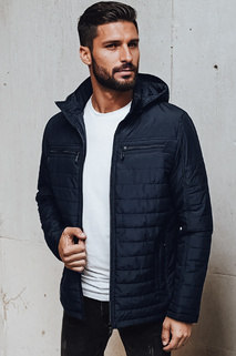 Herren Steppjacke mit Kapuze navy blau Dstreet TX4993