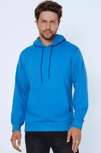 Herren Kapuzenpullover Blau Dstreet BX5024