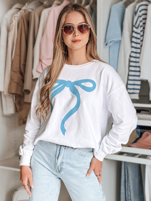 Damen Sweatshirt in Übergröße SOFTTIE weiß Dstreet BY1376