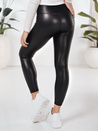 Damen Öko-Leder-Leggings schwarz Dstreet UY2728