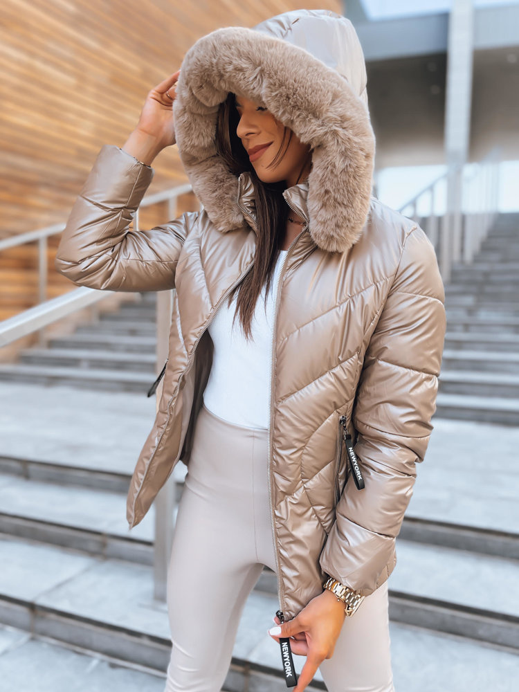 Winterjacke Parka Damen Gold Damen Winterjacke HAZEL SOFT