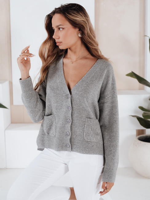 SORELIE Damen Strickjacke grau Dstreet MY2509