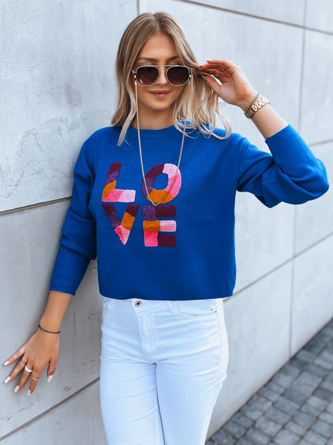 Damen Oversize Pullover HARPER Farbe Blau DSTREET MY1985